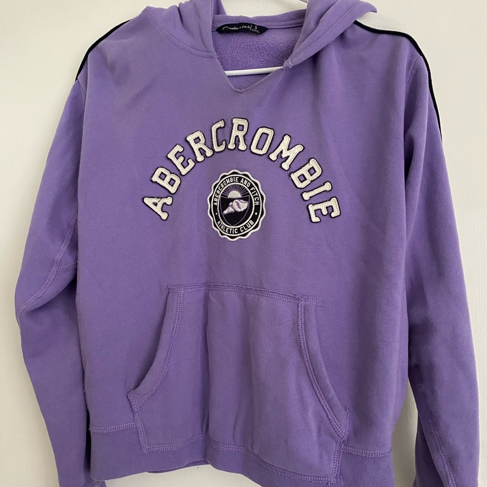 Abercrombie Purple Hoodie | Sweatshirt Pullover | Small